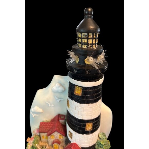 Vtg Fiber Optic Lighthouse Chambord Collection Eleco 14"  Nautical  Lamp - Picture 6 of 10